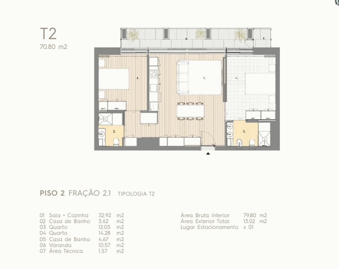 Planta T2 A