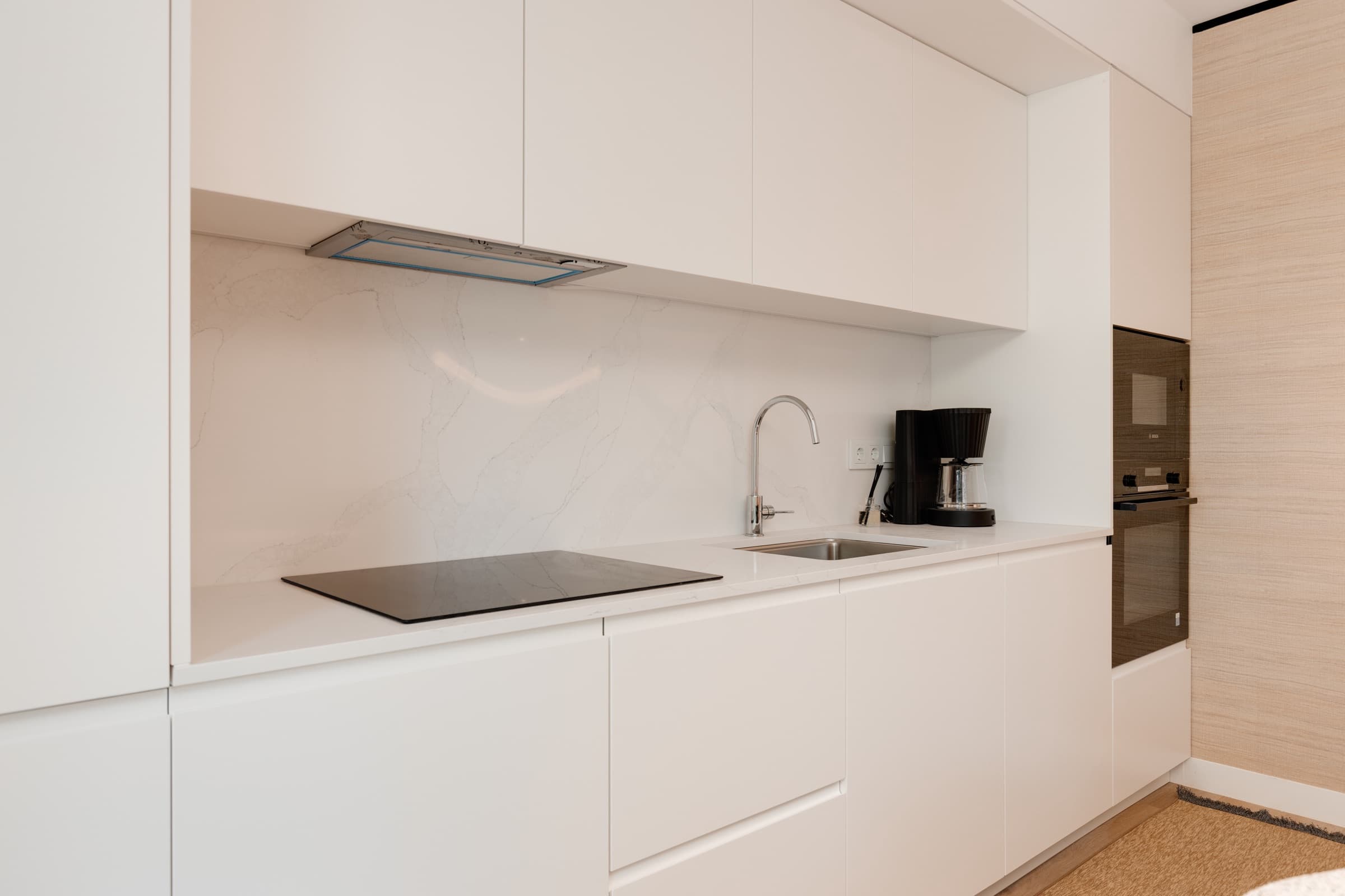 Kitchen — Fafstone worktop · Bosch appliances